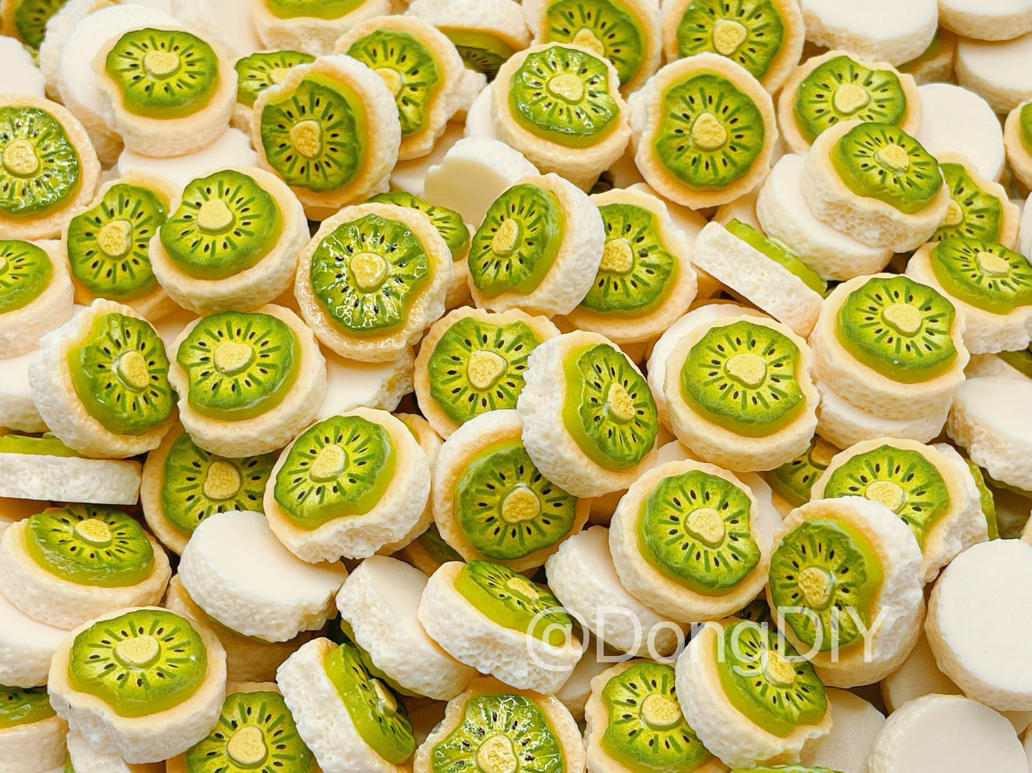 Miniature Food-Bitten Kiwi Cake