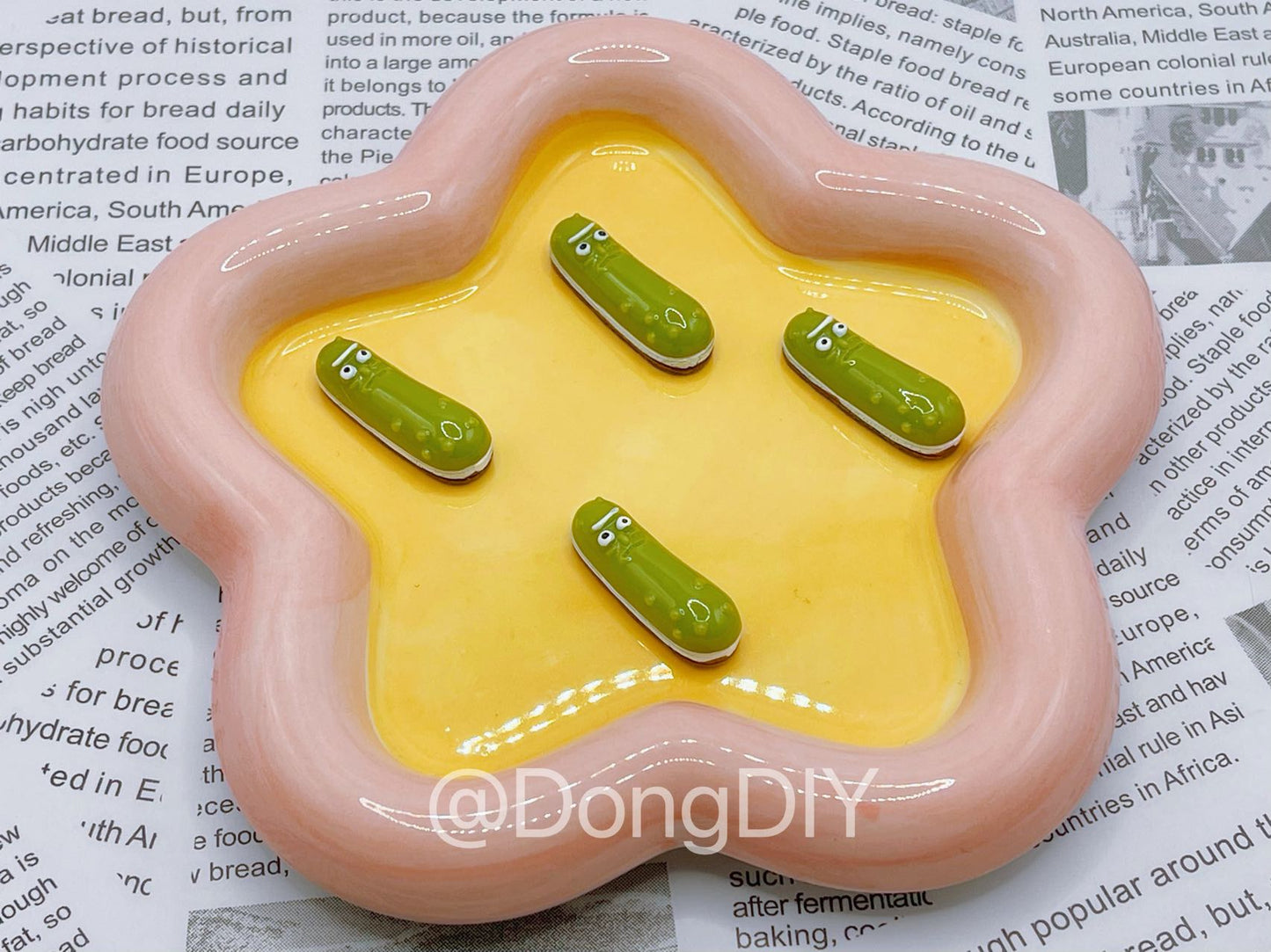 Miniature Food-Angry Pickle Cucumber